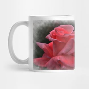 A Pink Rose Bud In Watercolor Mug